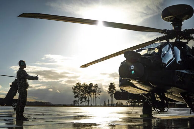 U.S. soldiers participate in a training exercise alongside Polish service members at Powidz, Poland, March 15, 2023. U.S. soldiers participate in a training exercise alongside Polish service members at Powidz, Poland, March 15, 2023. (Sgt. Agustín Montañez/Army)