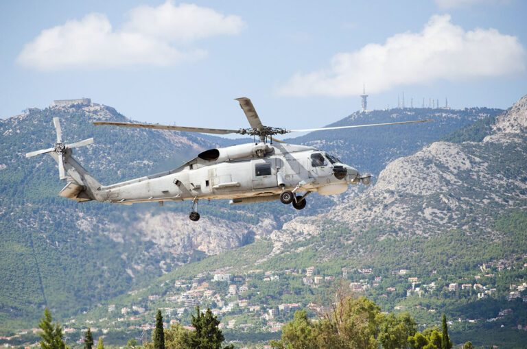 Sikorsky UH-60 Helicopter in Flight